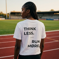 Think Less Run Møre Tee